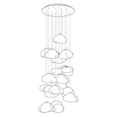 Blown Glass Pendant Light - LUUGAA