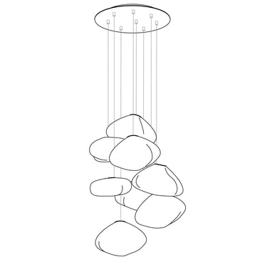 Blown Glass Pendant Light - LUUGAA