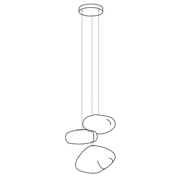 Blown Glass Pendant Light - LUUGAA