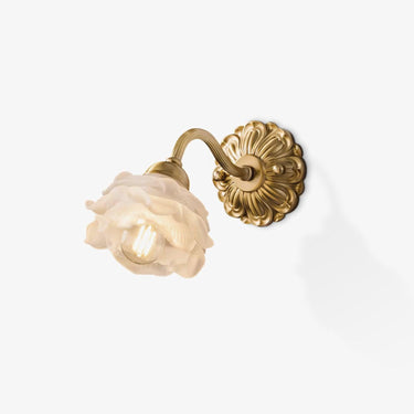 Brass Rose Wall Light - LUUGAA