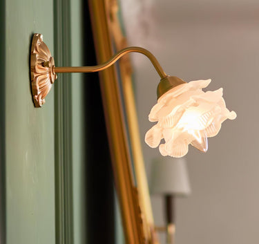 Brass Rose Wall Light - LUUGAA