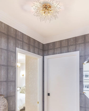 Celestial Bloom Crystal Ceiling Light - LUUGAA