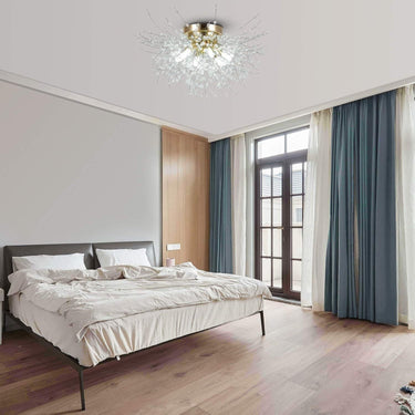 Celestial Bloom Crystal Ceiling Light - LUUGAA