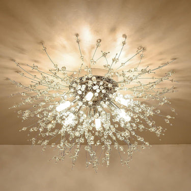 Celestial Bloom Crystal Ceiling Light - LUUGAA