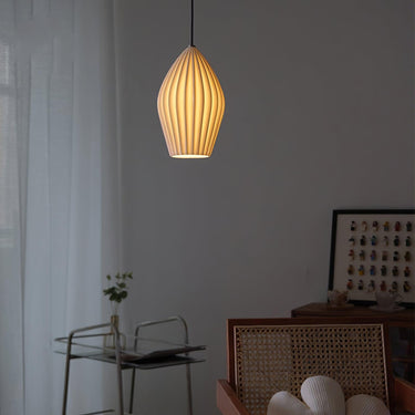 Ceramic Ribbed Pendant light - LUUGAA