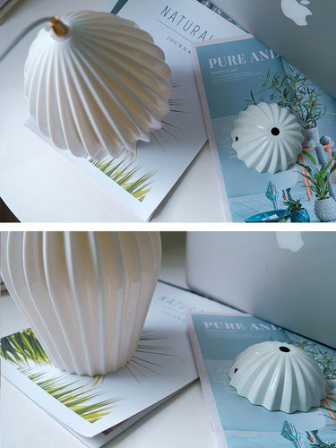 Ceramic Ribbed Pendant light - LUUGAA