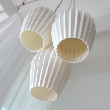 Ceramic Ribbed Pendant light - LUUGAA