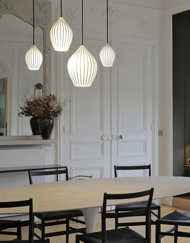 Ceramic Ribbed Pendant light - LUUGAA