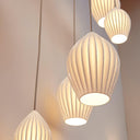 Ceramic Ribbed Pendant light - LUUGAA