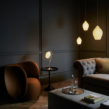 Ceramic Ribbed Pendant light - LUUGAA