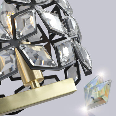 Champagne Gold Oval Crystal Chandelier - LUUGAA