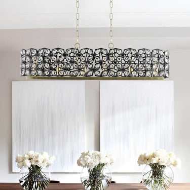 Champagne Gold Oval Crystal Chandelier - LUUGAA