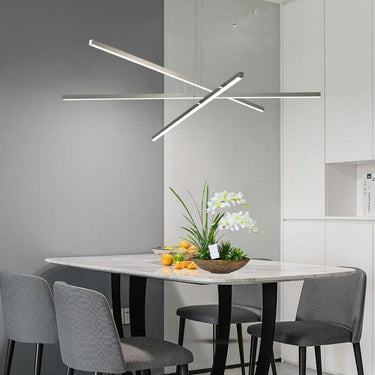 Chandelier Fixture in Silver Integrated LED - LUUGAA