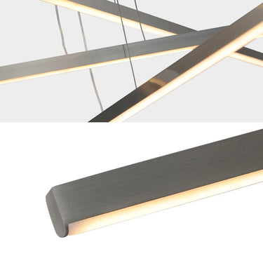 Chandelier Fixture in Silver Integrated LED - LUUGAA