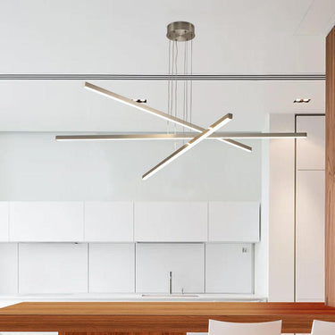 Chandelier Fixture in Silver Integrated LED - LUUGAA