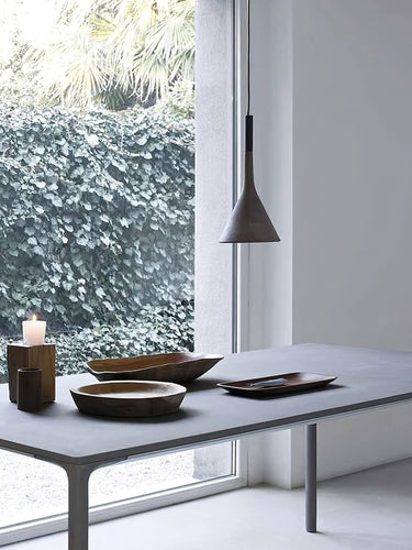 Conical Concrete Pendant Light - LUUGAA