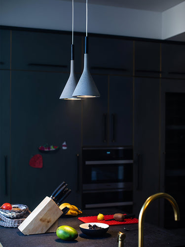 Conical Concrete Pendant Light - LUUGAA