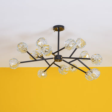 Crystal Ball Round Cluster Chandelier - LUUGAA