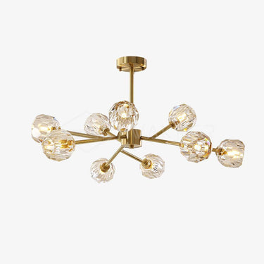 Crystal Ball Round Cluster Chandelier - LUUGAA