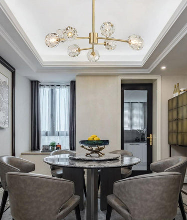 Crystal Ball Round Cluster Chandelier - LUUGAA