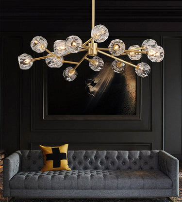Crystal Ball Round Cluster Chandelier - LUUGAA