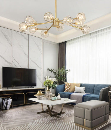 Crystal Ball Round Cluster Chandelier - LUUGAA