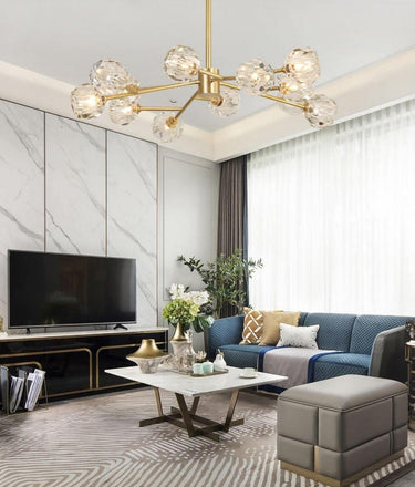 Crystal Ball Round Cluster Chandelier - LUUGAA