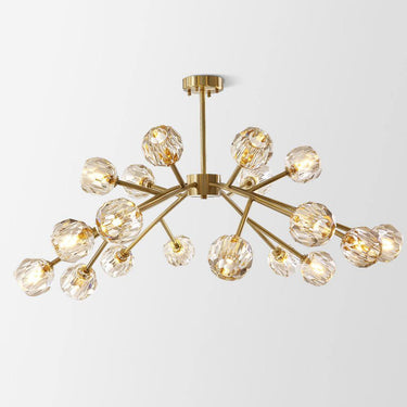 Crystal Ball Round Cluster Chandelier - LUUGAA