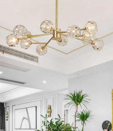 Crystal Ball Round Cluster Chandelier - LUUGAA