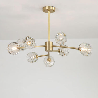 Crystal Ball Round Cluster Chandelier - LUUGAA