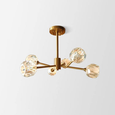 Crystal Ball Round Cluster Chandelier - LUUGAA