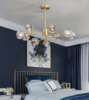Crystal Ball Round Cluster Chandelier - LUUGAA