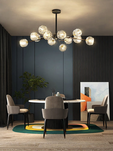 Crystal Ball Round Cluster Chandelier - LUUGAA