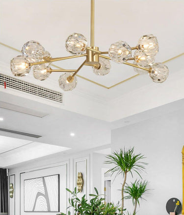 Crystal Ball Round Cluster Chandelier - LUUGAA