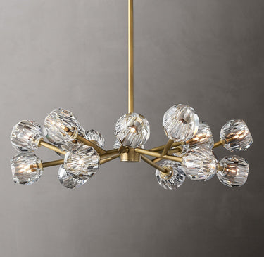 Crystal Ball Round Cluster Chandelier - LUUGAA