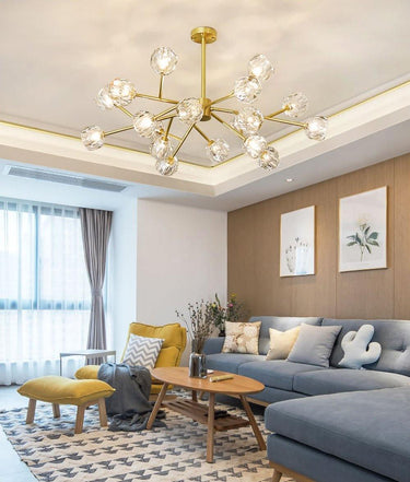 Crystal Ball Round Cluster Chandelier - LUUGAA