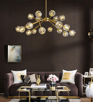 Crystal Ball Round Cluster Chandelier - LUUGAA