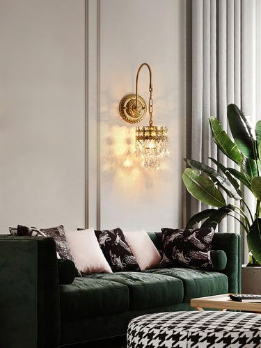 Crystal Crown Sconce - LUUGAA