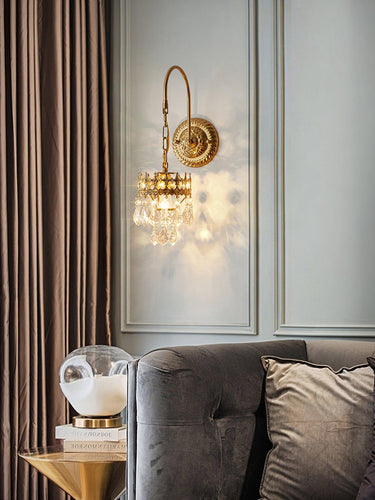 Crystal Crown Sconce - LUUGAA