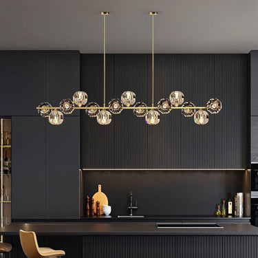 Crystal Glass Ball Chandelier - LUUGAA