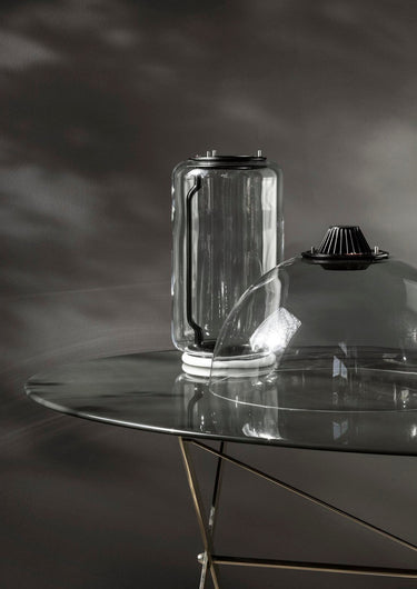 Cylindrical Clear Glass Chandelier - LUUGAA