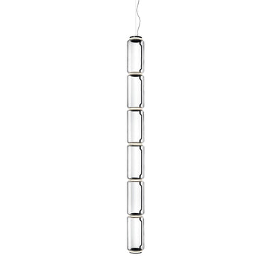 Cylindrical Clear Glass Chandelier - LUUGAA