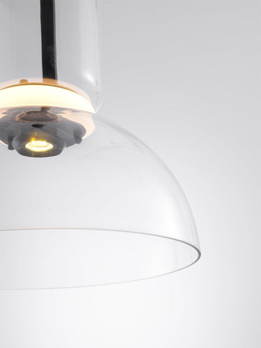 Cylindrical Clear Glass Chandelier - LUUGAA