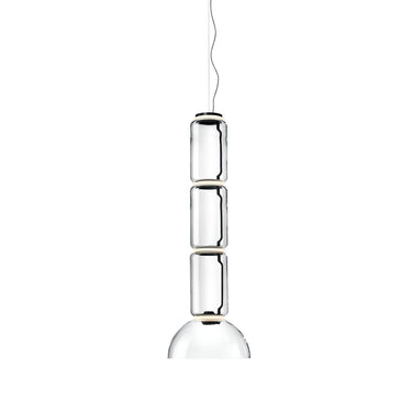Cylindrical Clear Glass Chandelier - LUUGAA