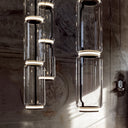 Cylindrical Clear Glass Chandelier - LUUGAA