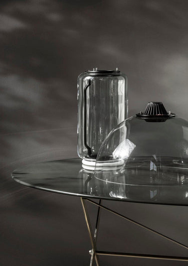 Cylindrical Clear Glass Chandelier - LUUGAA