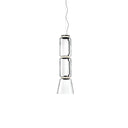 Cylindrical Clear Glass Chandelier - LUUGAA