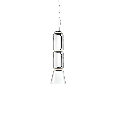 Cylindrical Clear Glass Chandelier - LUUGAA