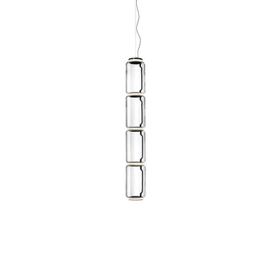 Cylindrical Clear Glass Chandelier - LUUGAA