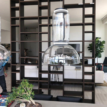 Cylindrical Clear Glass Chandelier - LUUGAA